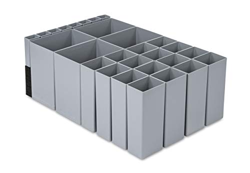 aidB NextGen Einsatzkasten Set 4+16+8 Kästen, 600 x 400 x 220 mm, ideal als Einsatz für Schubladen und NextGen Euroboxen
