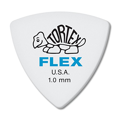 Dunlop Tortex Flex Triangle 1.0mm Blue Guitar Pick-72 Pack (456R1.0)