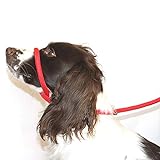 Dog & Field 8 Anti -Pull- Blei/Halter/Kopf Kragen (RED) - Einheitsgröße - Super Soft geflochtenes Nylon - Montageanleitung inklusive