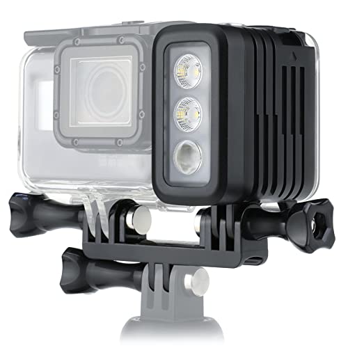 SOONSUN Tauchlicht High Power Wiederaufladbar Dimmbar Wasserdicht LED Video Licht Fill Nachtlicht für GoPro Max Hero 11/10/9/8/7/5/6/5/4/3+/3/2 Fusion Session SJCAM AKASO Yi DJI OSMO Action Kamera