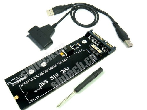 Sintech 24-polige auf SATA-Adapterkarte mit Hülle für MacBook Pro Retina A1398 A1425 MC975 MC976 IMAC SSD