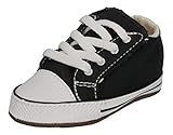 Converse Baby Chucks Schwarz Chuck Taylor All Star Cribster Canvas Color - Mid Black Natural Ivory White, Groesse:18