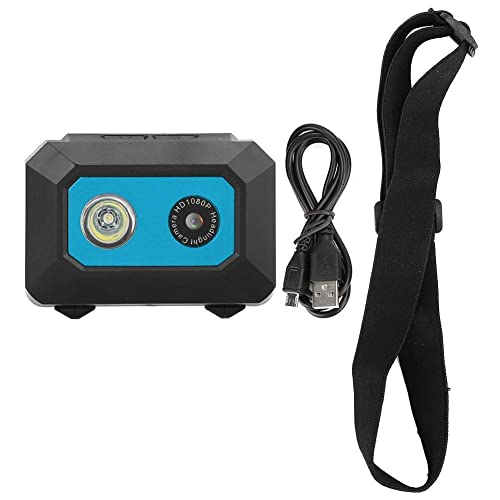 DV-Sportkamera, am Kopf montierte tragbare Sport-Action-Kamera mit 10-50 ° C Arbeitstemperatur, Mini-Spielzeugrennen für den Heimlauf Outdoor-Sport-Luftaufnahmen(Black blue)
