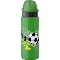 emsa TEENS Trinkflasche DRINK 2 GO, 0,6 L, Fußball Edelstahl / PP, lackiert, einwandig, kompakt und - 1 Stück (518366)