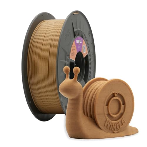 Winkle PLA-WOOD Pine Wood Filament | Pla-Wood 1,75 mm | Filamentdruck | 3D-Drucker | 3D-Filament | Kieferfarbe | Spule 750 g