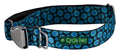 Cycle Dog Blue SpaceDots Hundehalsband, breit, 43,2 cm - 68,6 cm