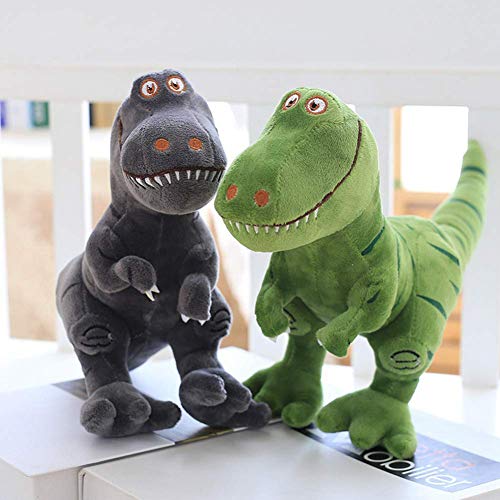 Urhause Plüsch Dinosaurier Cuddle Toys Geburtstagsgeschenke, Bett-Zeit-Plüschtier-Spielwaren 40 cm weiche Plüsch T-Rex Tyrannosaurus-Dinosaurier für Baby Jungen Mädchen Kinder,Grün