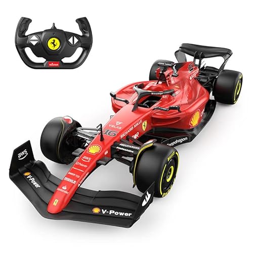 Ferrari F1 F1-75 RC Auto (1:12 Skala) - Fernbedienungsauto für Formel 1 der Saison 2022 Fahrer - Charles Leclerc + Carlos Sainz
