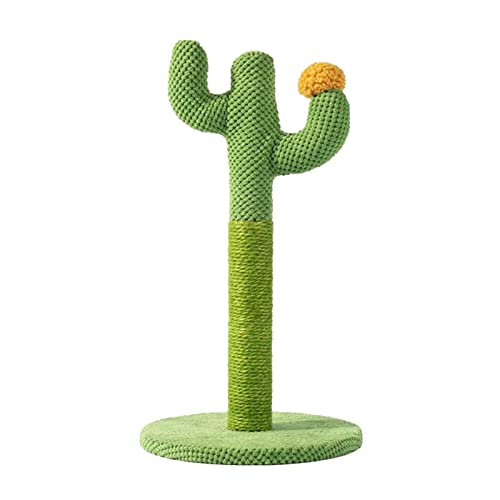 Cactus Cat Scratcher Tree, 1 süßes Kätzchen-Spielzeug mit Kratzstangen, schützt Möbel mit natürlichem Sisal-Katzenspielzeug, interaktives stabiles Basis-Haustierspielzeug für Katzen und Kätzchen