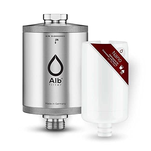Alb Filter® Nano Trinkwasserfilter gegen gefährliche Bakterien und Keime Edelstahl Natur