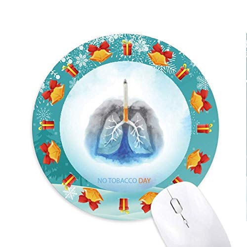 Logo Brennende Lunge Mousepad Rund Gummi Maus Pad Weihnachtsgeschenk