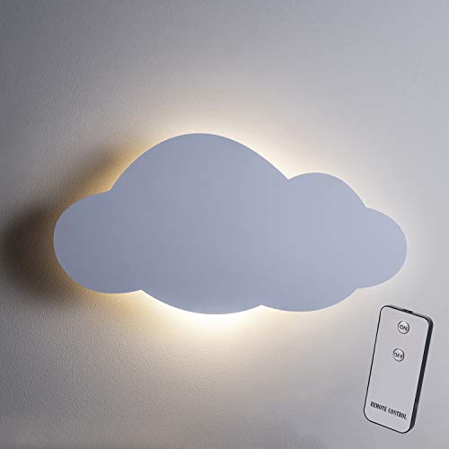 2er Set LED Wolken Schlafzimmer Nachtlicht warmweiß mit Fernbedienung & Timer batteriebetrieben Lights4fun