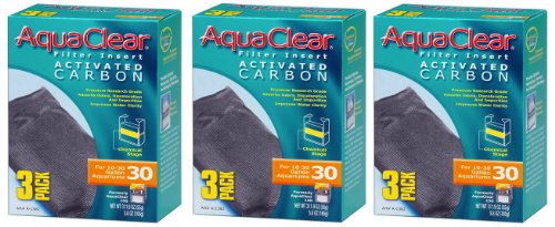 AquaClear Aktivkohle einfügen, 30-gallon Aquarien, 3er Pack (3er Pack)