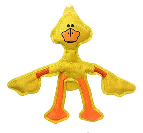 Von Multipet 43320 Druckminderer – 1 Skele-Ropes Tiere Spielzeug, Ente, 38,1 cm gelb