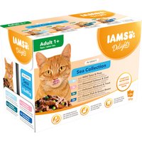 IAMS Delights Adult Sea Mix - 48 x 85 g in Sauce