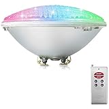 COOLWEST RGB Schwimmbadleuchten 18W PAR56 LED Poolbeleuchtung Einhänge Unterwasser ersatz 150W Halogen Scheinwerfer DC/AC 12V