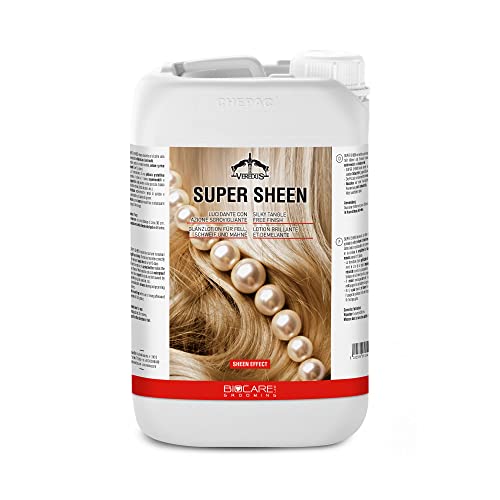 Veredus, Super Sheen – Polierspray mit verschlingender Wirkung für Pferde, fettet nicht und muss nicht ausgespült werden, Größe 3000 ml