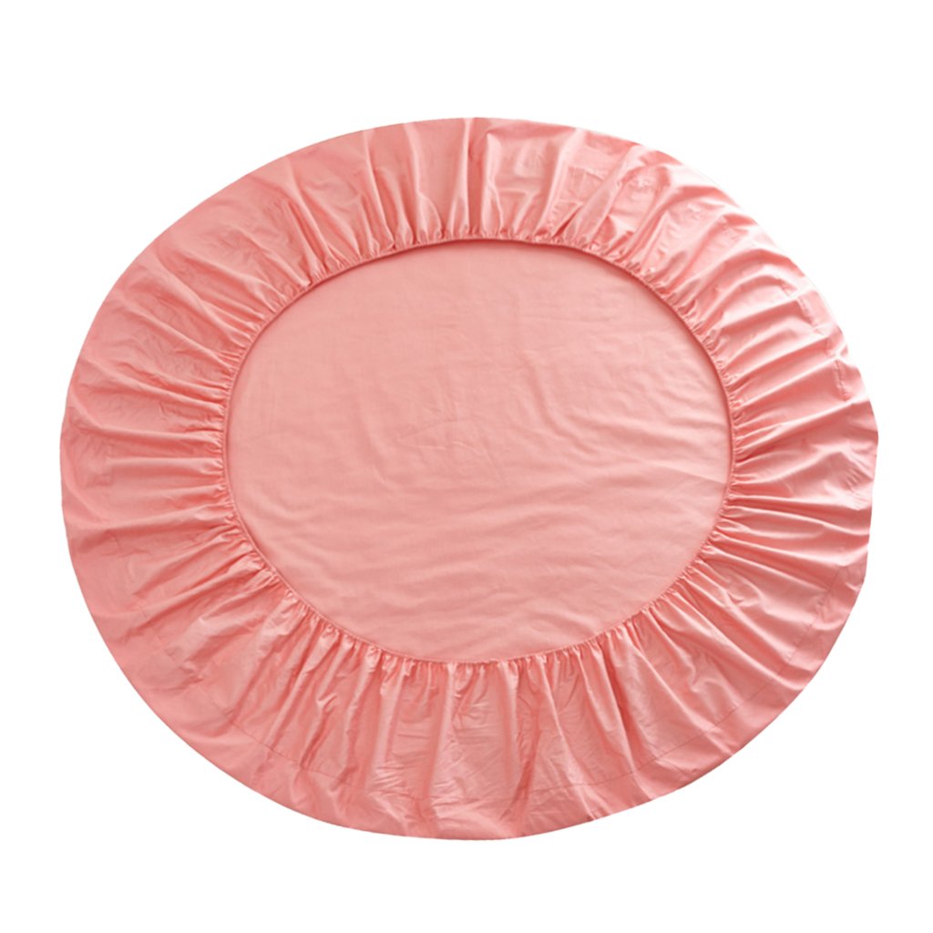joyMerit Spannbettlaken rund Spannbettlaken Betttuch Bettlacken aus Baumwolle Ø 200cm - Grapefruit Pink