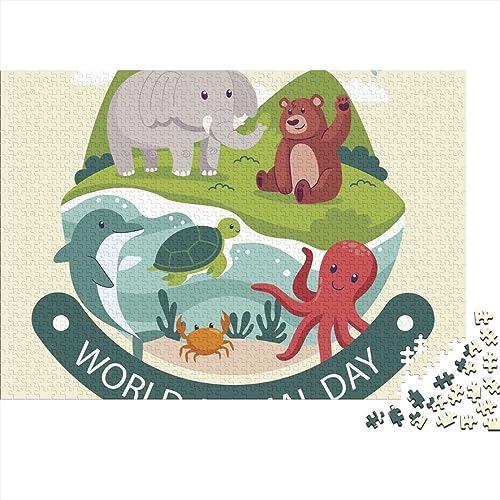 Zoological Park Personalisierte Foto-Puzzle: Bewahren Sie Erinnerungen Individuelle Herausfordernde Spiele Puzzle Von Ihrem Bild Holzpuzzle Puzzles Für Erwachsene 1000pcs (75x50cm)