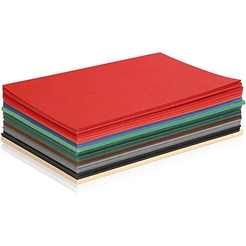 artdee® Tonpapier bunt 10 verschiedene Weihnachtsfarben 180 g/m² – Bastelpapier Set (300 Blatt gemischt in DIN A4) – Buntes Papier zum Basteln – Bastelpapier bunt für Kinder und Erwachsene