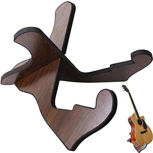 Danlai Holzgitarrenständer Faltbare Musikinstrumentenhalter Vertikaler Ukulele -displayinstrument Teilzubehör Für Klassische Gitarren