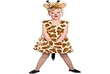 Festartikel Müller Giraffen-Kleid mit Haarreif für Kinder in der Größe 116/128, 118.008.22