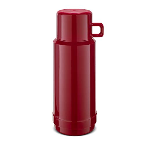 ROTPUNKT Isolierflasche 60 Jesper | Zweifunktions-Drehverschluss | BPA Frei- gesundes Trinken | Made in Germany | Warm + Kalthaltung | Glaseinsatz (1000 ml, Plum)