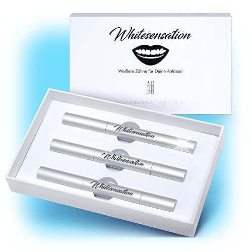 Whitesensation© Zahnaufhellung Gel Nachfüll-Set (3 Stifte / 6 Tage Kur) - Zahnbleaching für weiße Zähne - Homebleaching - Teeth-Whitening Refill - Nachfüll-Gel