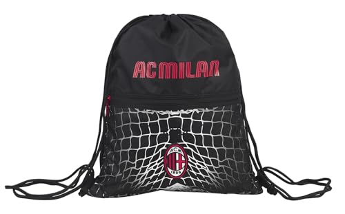 Seven Milan Sportbeutel Easy Backpack Goal Scorer Offizielles Produkt, Schwarz