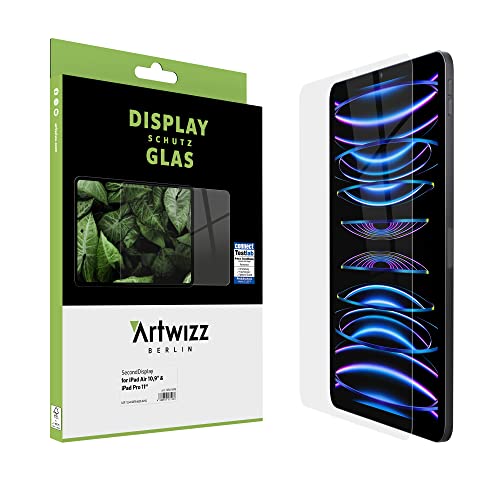 Artwizz SecondDisplay Schutzglas Designed für [iPad Pro 11' (2018)] - Displayschutz aus Panzerglas mit 9H Härte - Hüllenfreundlich