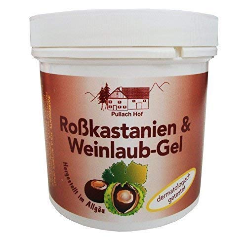 6 x 250ml Roßkastanien und Weinlaub-Gel vom Pullach Hof, Roßkastanien-Balsam