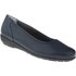 Natural Feet Damen Ballerina Johanna | Echtes Hirschleder | Weite H | Hallux geeignet 42 blau