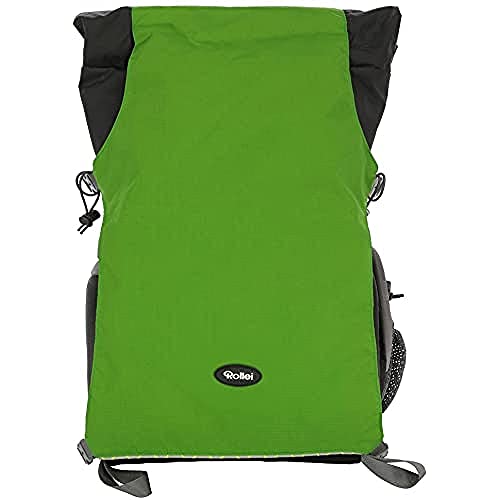 Rollei Traveler Fotorucksack Canyon M - Outdoor Fotorucksack (Daypack), inkl. separatem Einsatz für die Kameraausrüstung, Stativhalterung und Laptopfach - Größe M (25 L) - Forest (Grau/Grün)