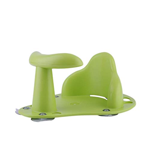 Zeagro Baby Badewannensitz Babywannensitz mit Saugnäpfen Badewanne Rutschfester Sicherheitsring Sitz für Kleinkinder Kinder - Grün