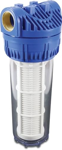 Profec Wasserfilter, Trinkwasserfilter 10" - Kunststoff 1", Innengewinde, 8bar 60micron, Polyestergaze