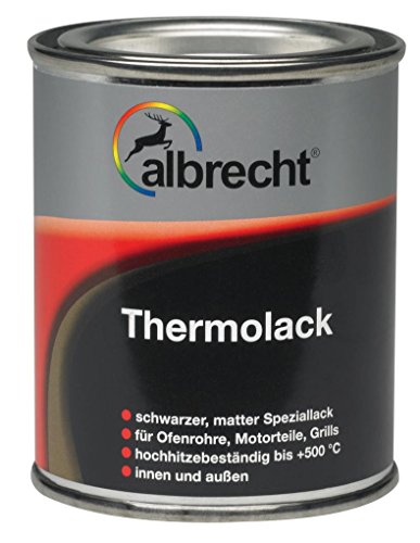 Albrecht Thermolack matt 500 Grad Celcius 125 ml, schwarz, 3400606770000000125