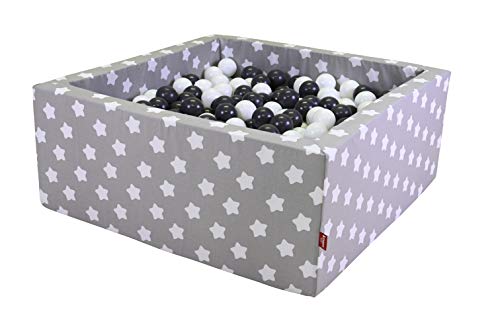 Knorrtoys® Bällebad »Soft, Grey white stars«, mit 100 Bällen grey/creme; Made in Europe