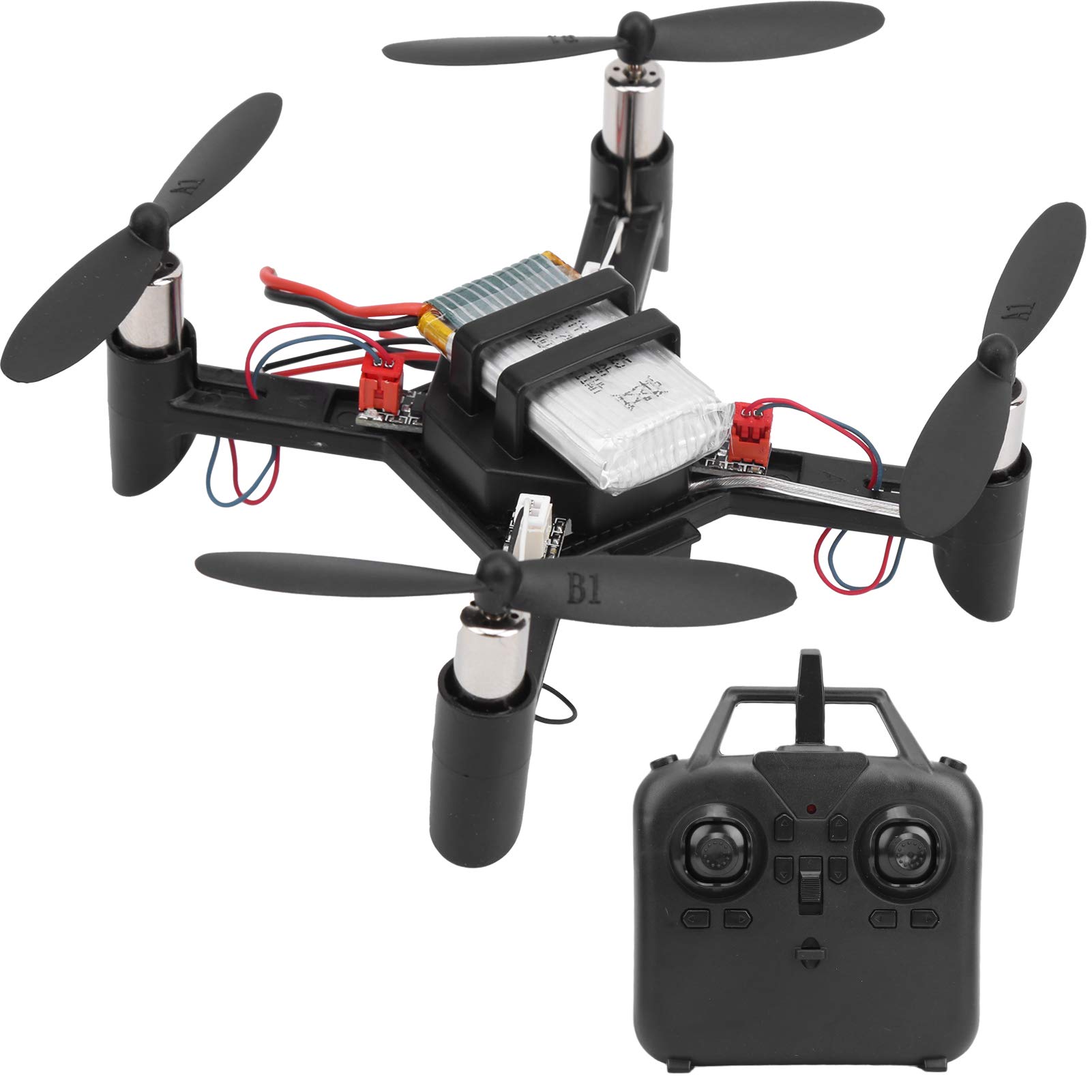 Mini Drone DIY RC Kit, leichtes DIY ferngesteuertes Drohnen-Kit 2.4G Mini Quadcopter Lern-Drohnen Geschenk für Anfänger