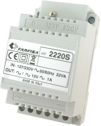 Farfisa 2220S Duo Netzgerät für die Versorgung der Türstationen, 22 W, 230 V, Grau