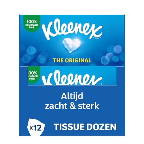 KLEENEX Original Tissues - 864 Taschentücher - 12 x 72 Stück - Geschenkbox, 3052606, blau