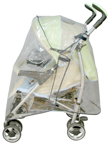 Bambisol HPU Regenschutz für Kinderwagen mit Verdeck, Transparent