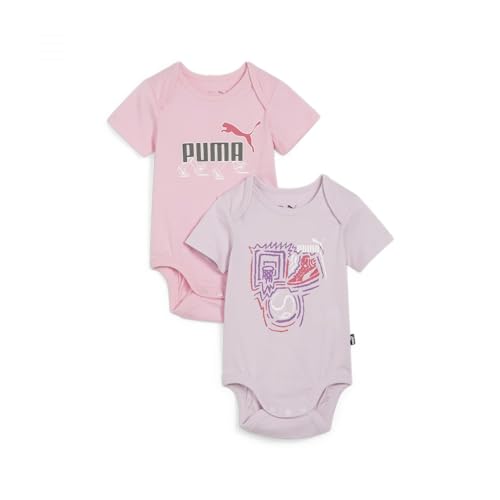 PUMA Baby Strampler MINICATS Newborn Bodysuit 2pcs Set 680598 Grape Mist 74