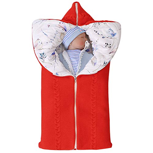 Yinuoday Kinderwagen Decke, Neugeborenen Wickeldecke Winter warme Schlafsack für 0-12 Monate Baby Jungen oder Mädchen