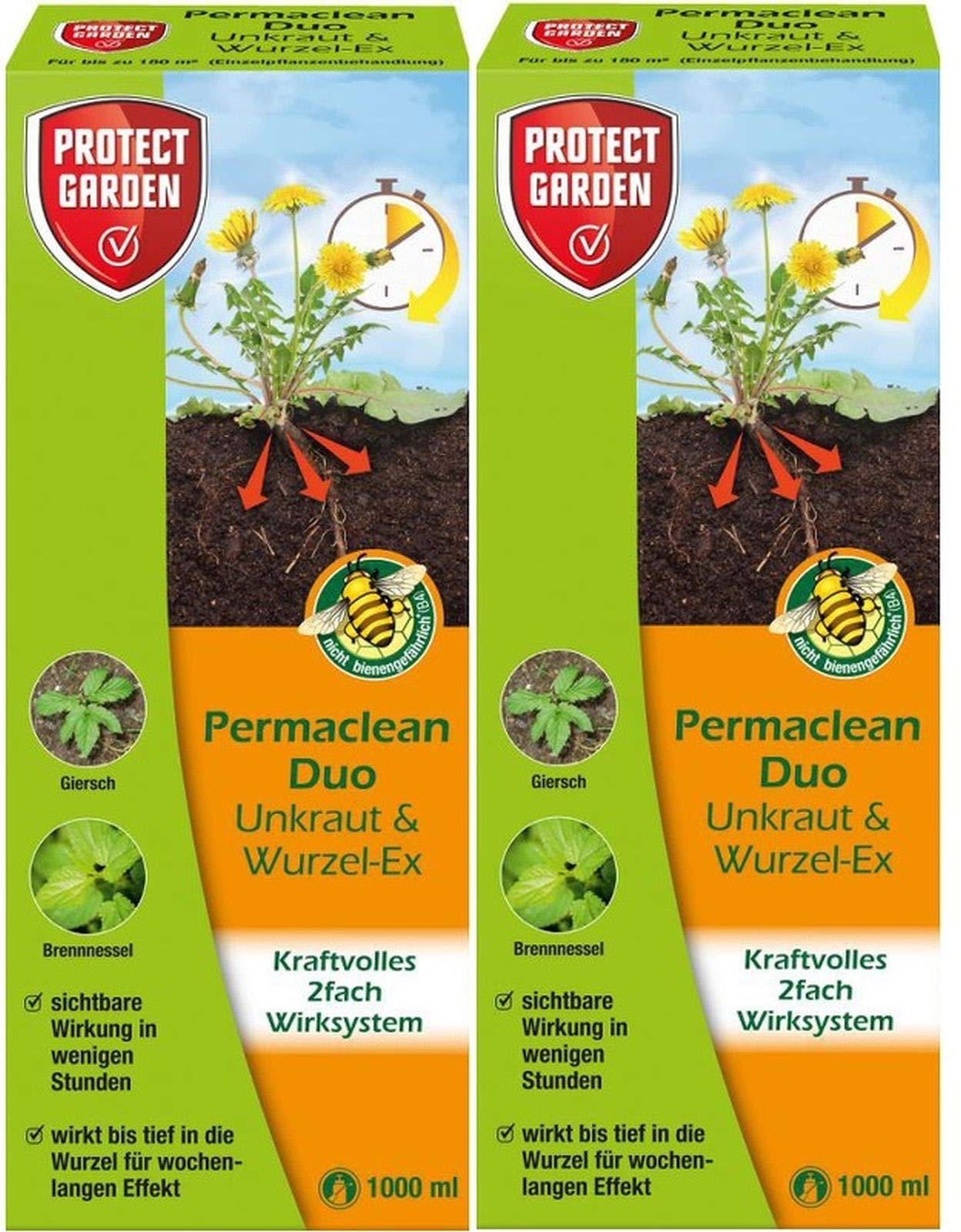 2 X 1L Protect Garden Permaclean Duo