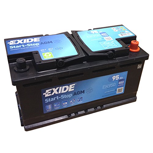 EXIDE AGM Start-Stopp-Batterie EK 950 EN (A): 850 12V 95AH neuestes Model 2014/15