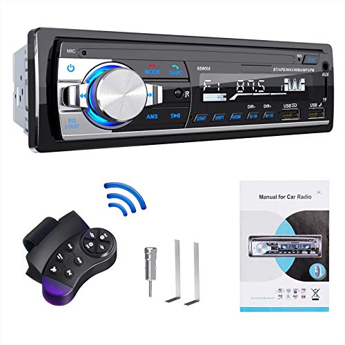 Lifelf RDS Autoradio mit Bluetooth Freisprecheinrichtung, Bluetooth 5.0, 2 USB/TF Karte/AUX/FM/AM/RDS, IOS und Android Unterstützen