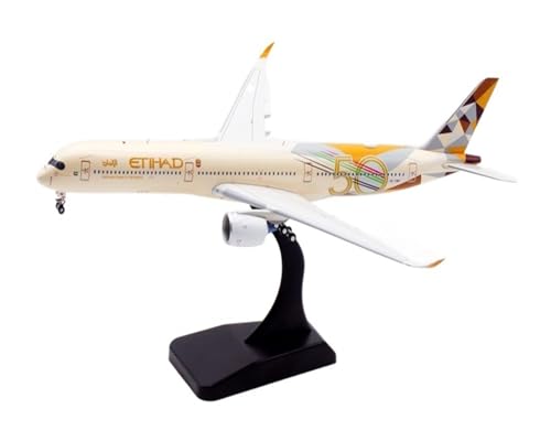 KANDUO For:Etihad A350-1000 A6-XWB 50TH Flugzeug Modell Legierung Flugzeug Modell 1:400 Geschenke für Familie und Freunde