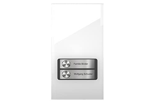 DoorLine Pro Exclusive Weiß Türsprechanlage, Klingel, Türöffner anschließbar, Zugangskontrolle über PIN-Code, Touchscreen, Haustelefon und Handy als Gegensprechanlage, Anschluss a/b 2-Draht