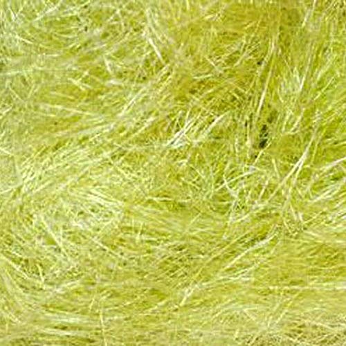 Füllmaterial für Geschenke – Sisal Watte/Wolle/Fasern – Flachshaar/Feenhaar Dekoration (Lindgrün, 700 Gramm)