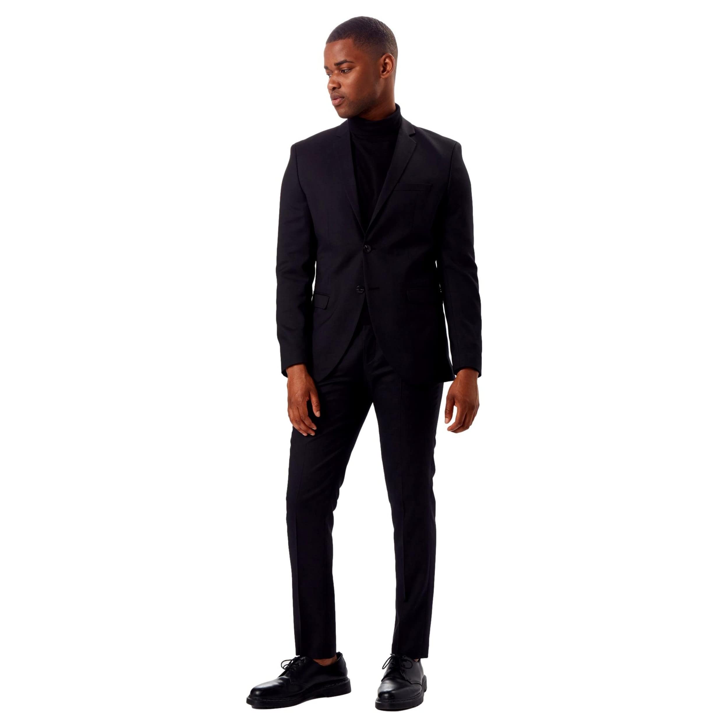 JACK&JONES Essentials Mens Black Suits
